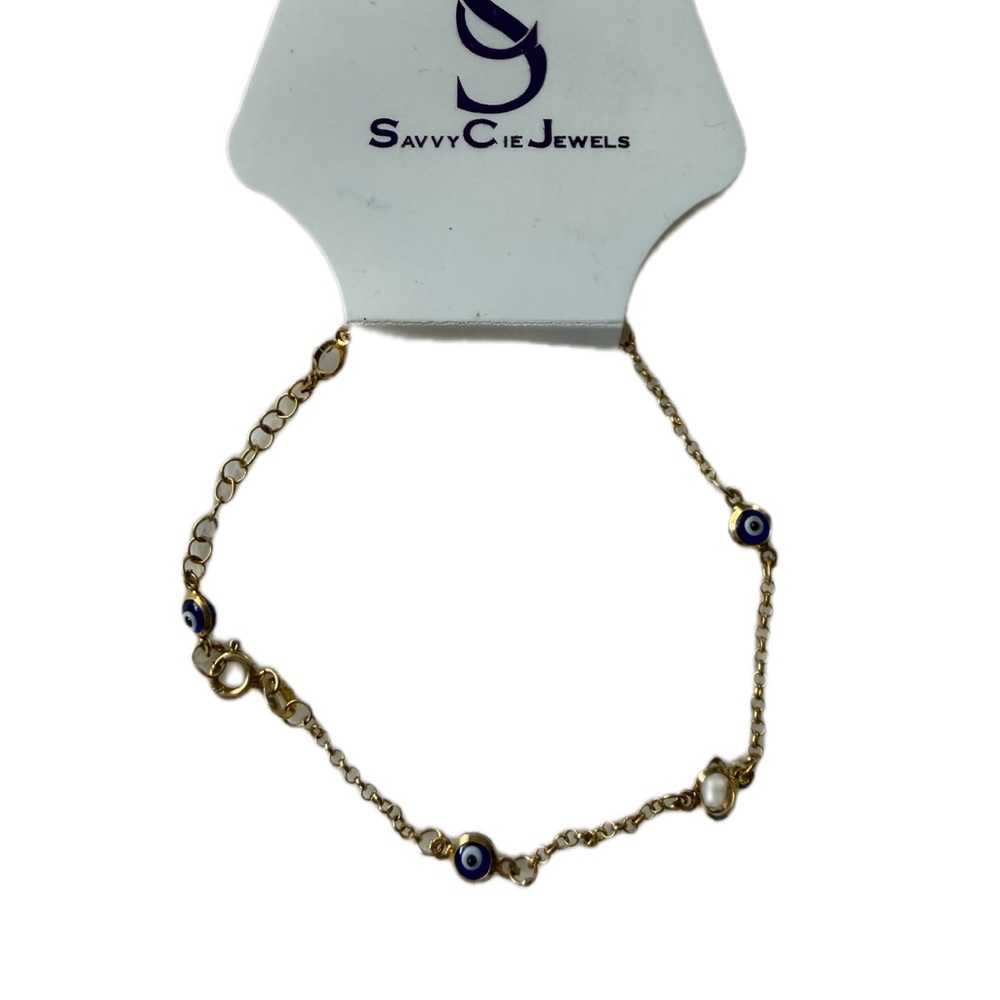 Savvy Cie Evil Eye Bracelet NWT - Picture 3 of 4